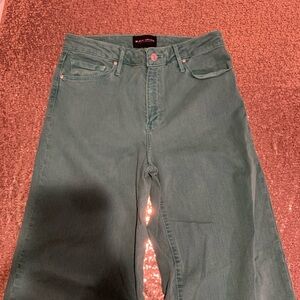 Black Orchid Green Denim Jeans